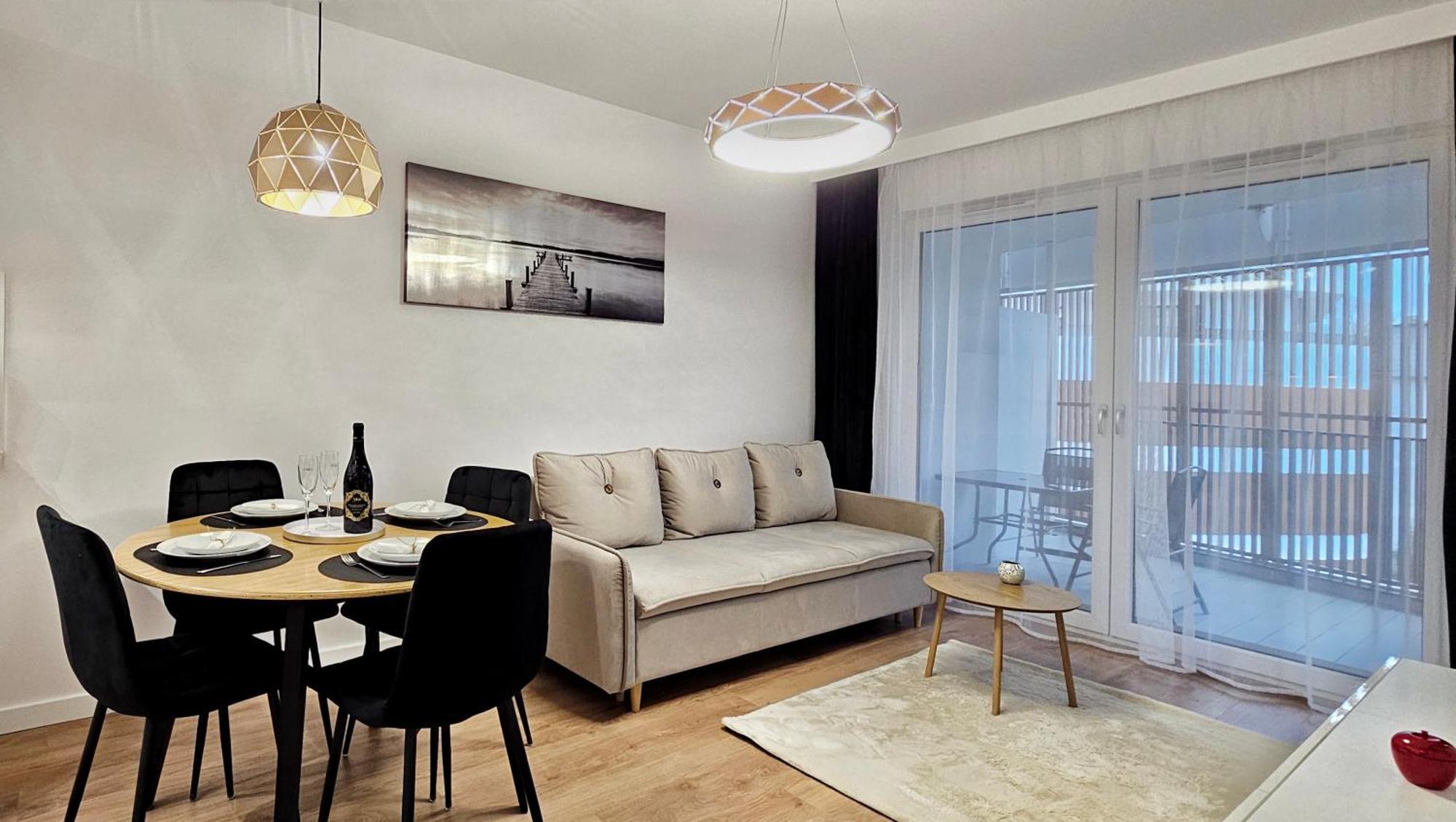 Baltic Waves A320 Balkon, Sauna, Basen, Gym Gratis Apartment *